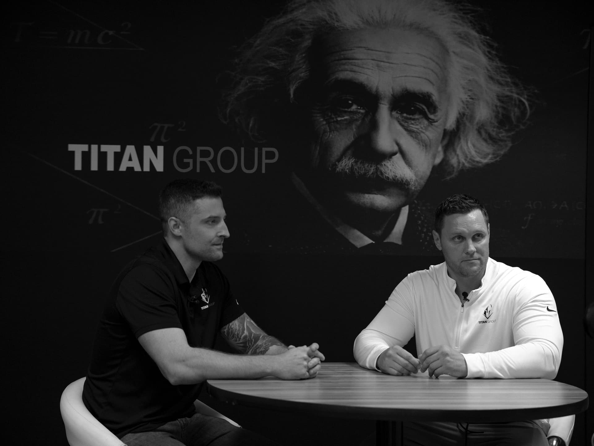 Jamie Kostelac and Aaron Farris, co-founders of Titan Group